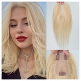 Human Hair Lace Topper for Women Hand-Made Straight Hair Pieces